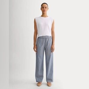 Everlane The Easy Pant Dark Denim Pinstripe M